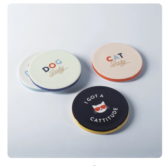 Pet shop decorative ceramic coaster - Picture 2 of 2